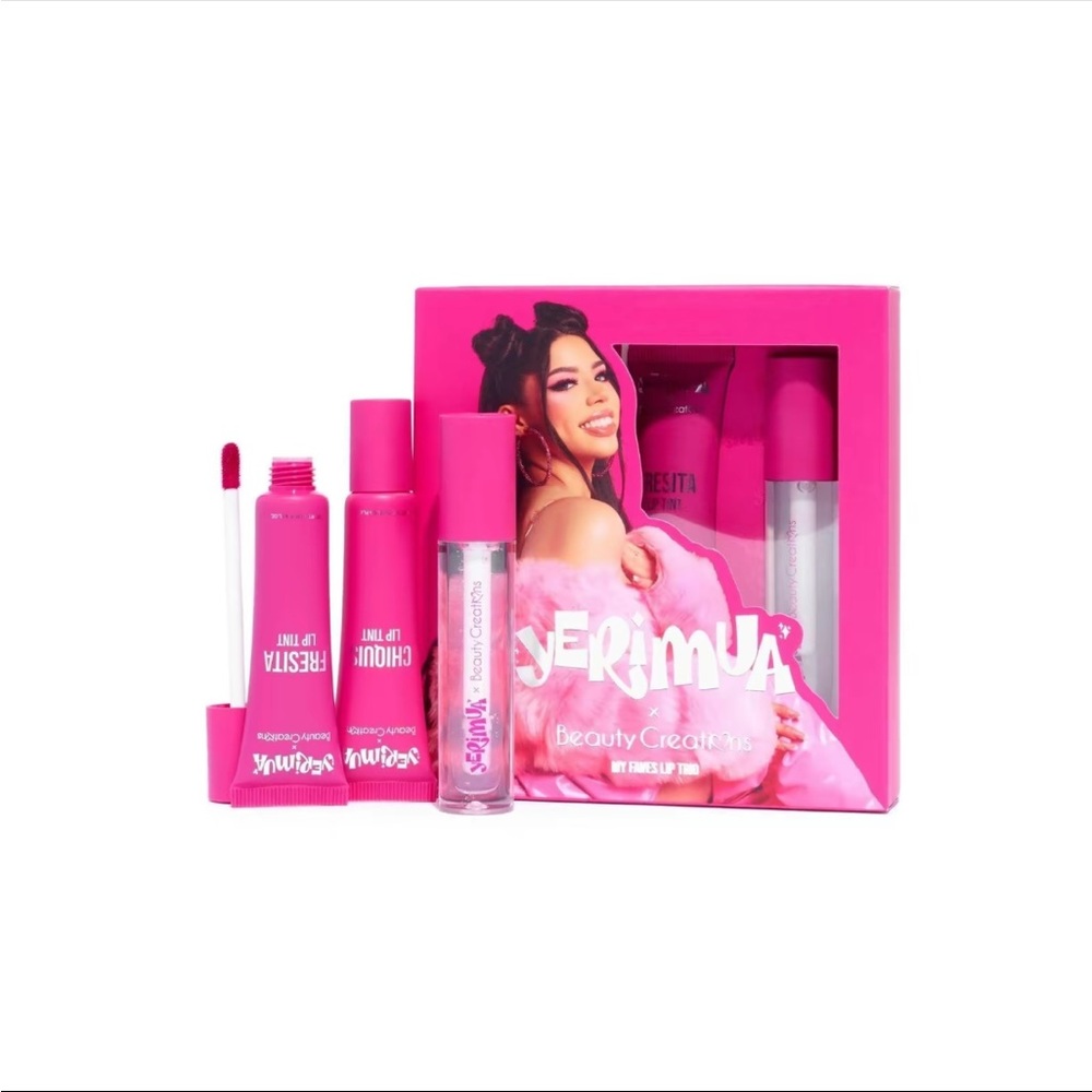 Beauty Creations Pink and Red Lip Balm and Gloss Collection